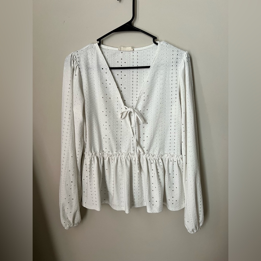 White blouse from Altar’d State! Southern boutique